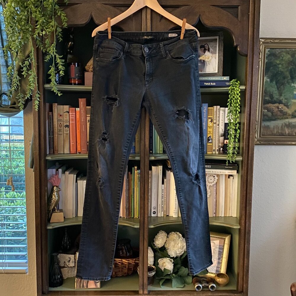 Mavi “Adriana” Skinny Jeans – Women’s 30x32 – Dark Wash – Distressed